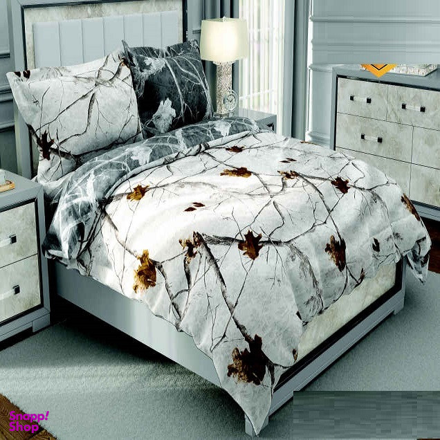 سرویس روتختی طرح ساتین پنبه پلاس کد 118 دو نفره شش تکه