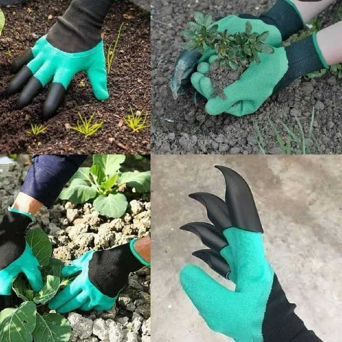 دستکش باغبانی چنگ دار

