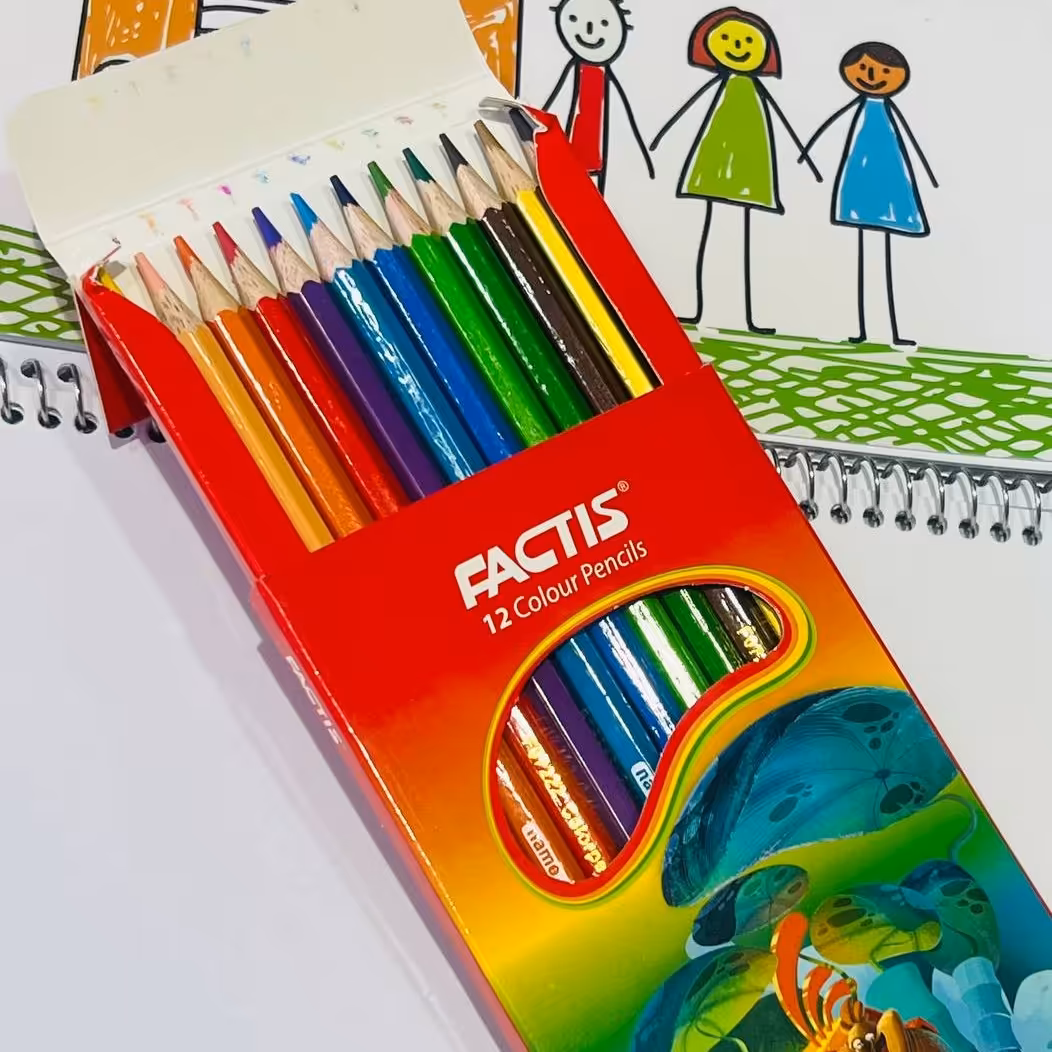 مداد رنگی 12رنگ فکتیس
