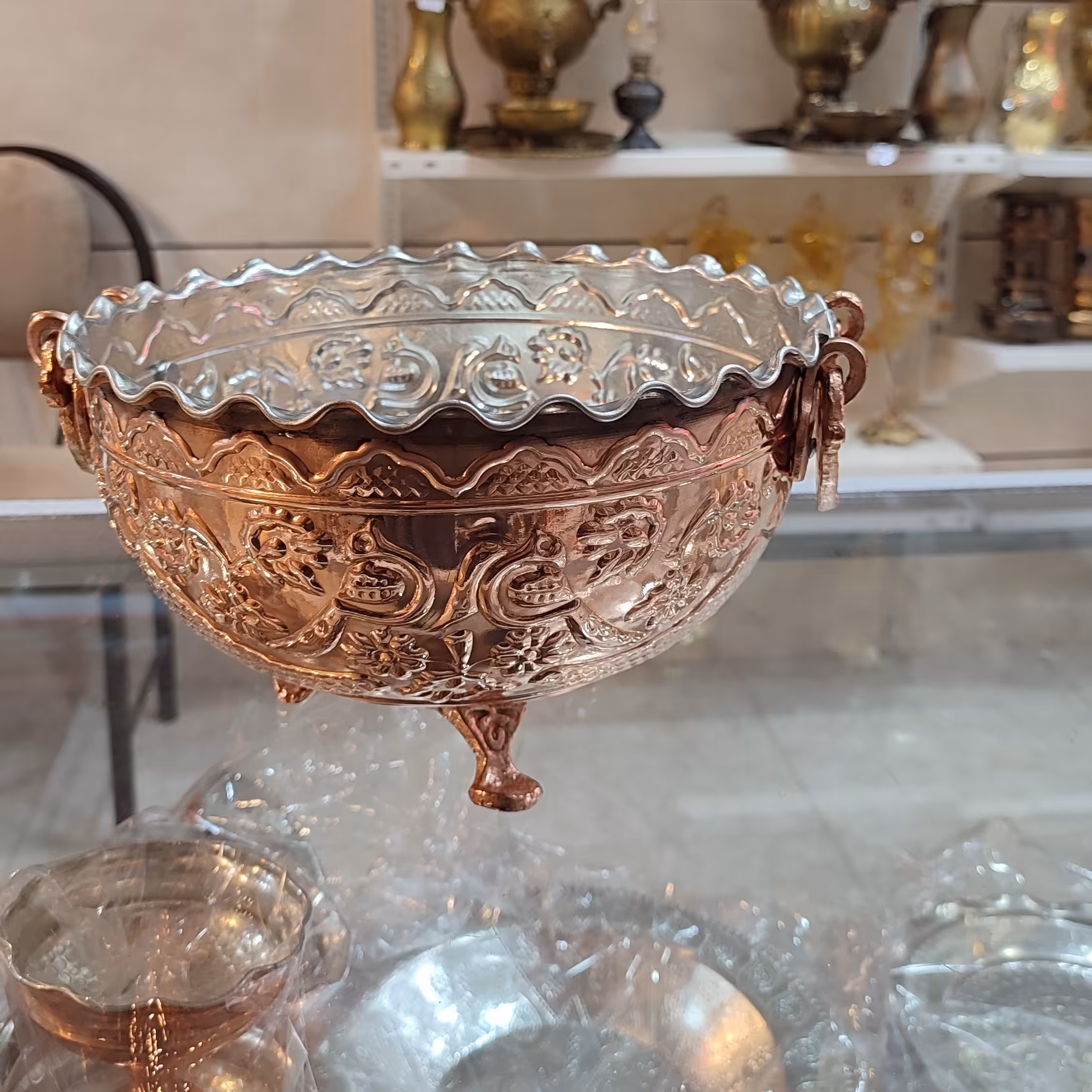 کاسه 3 پایه طرحدار 