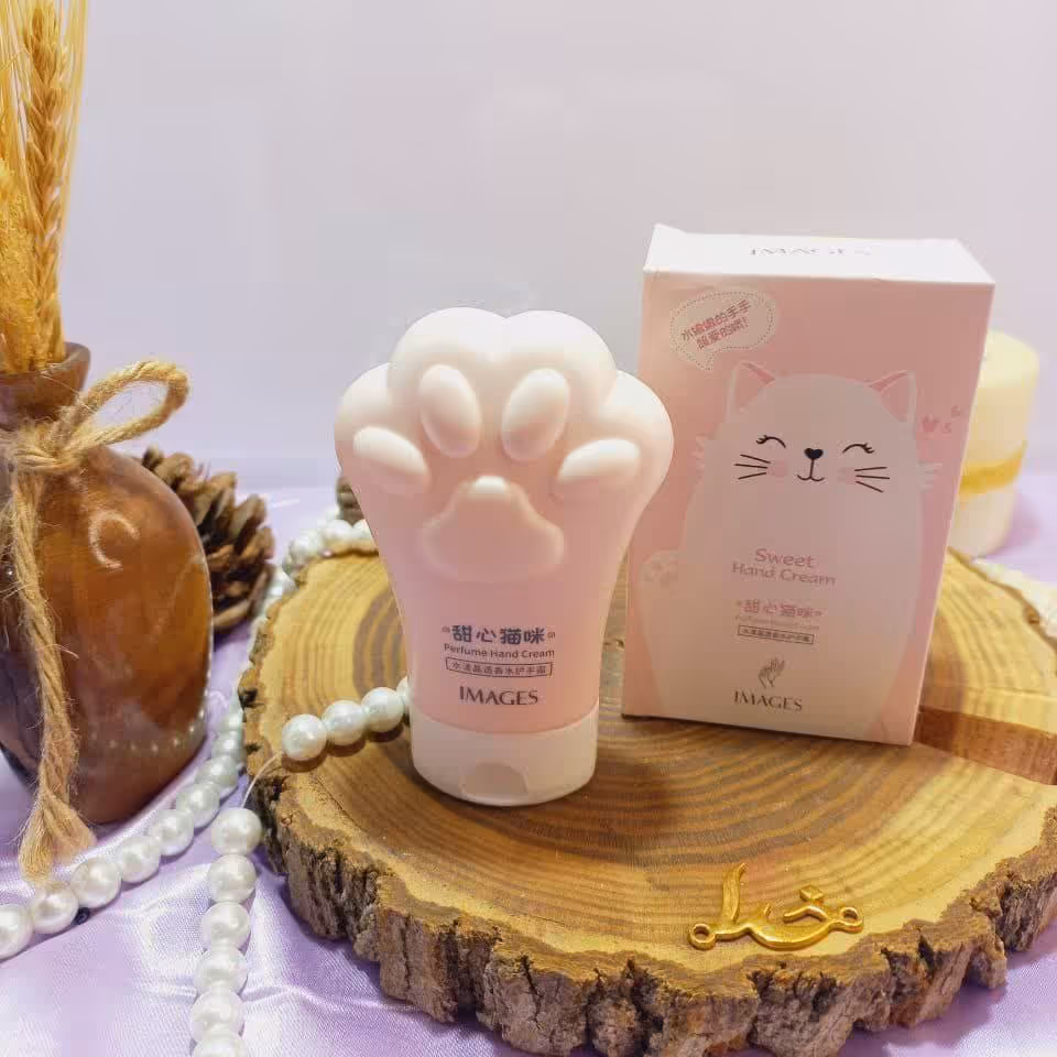 کرم مرطوب کننده و آبرسان طرح پنجه گربه  صورتی سبز ابی ایمیجز images 