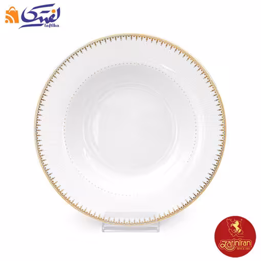 سالاد خوری بزرگ چینی زرین ایتالیا اف طرح سپیدار سایز 25