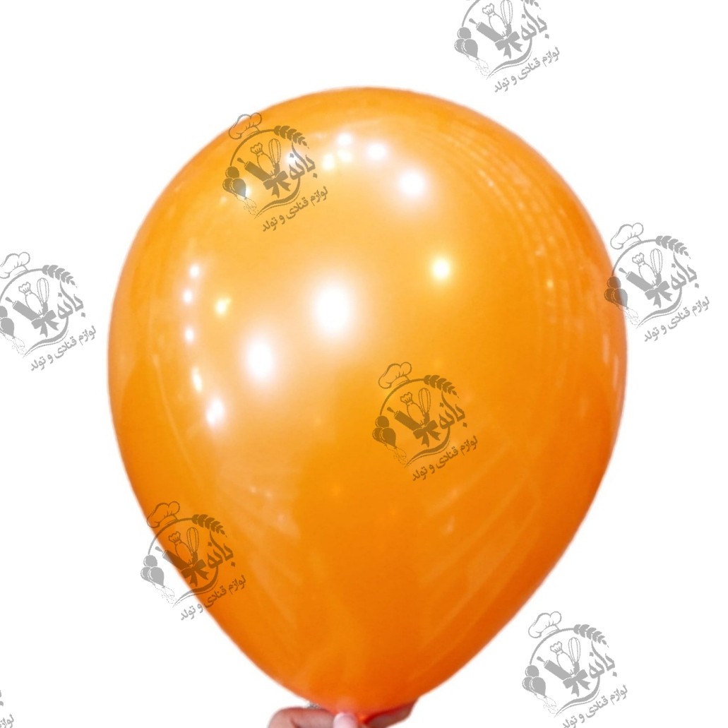 بادکنک ساده نارنجی (12 اینچ) جنس درجه یک-قابلیت تِست بادکنک قبل از ارسال -