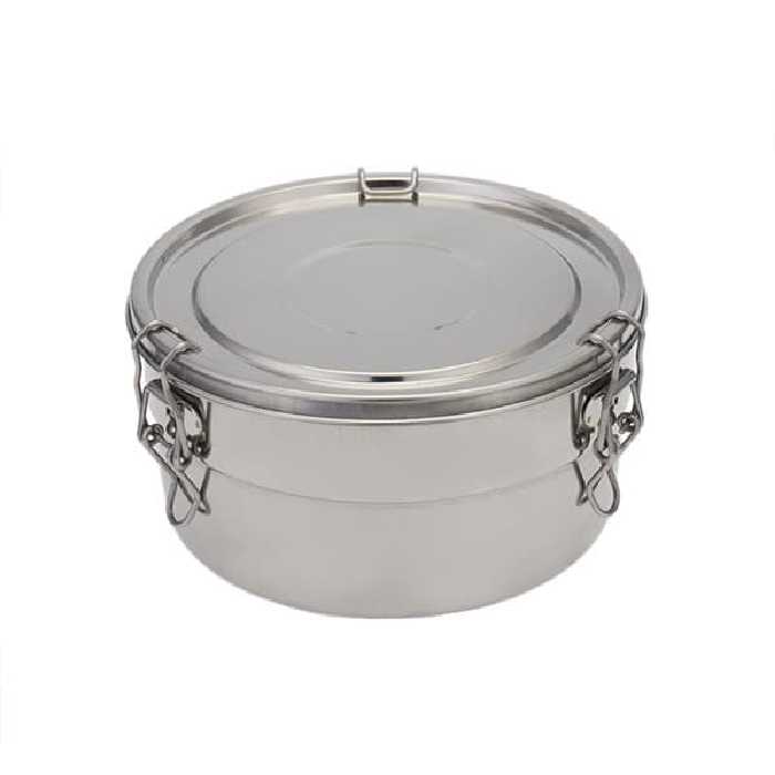 ظرف غذا دو طبقه استیل بزرگ نوین