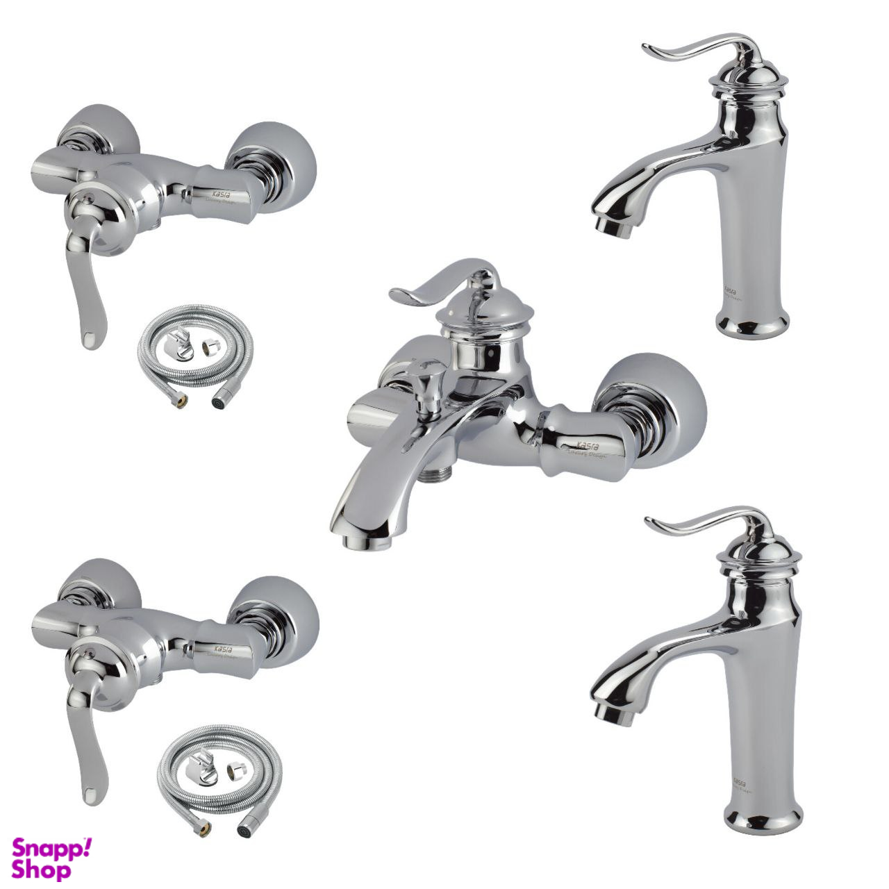 ست شیرآلات کسری مدل دانوب مجموعه 7 عددی