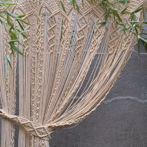 پرده مکرومه کد23