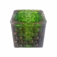 جا شمعی مکعبی مدل رویال سبز رنگ