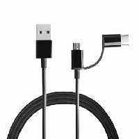 کابل شارژ سریع و دیتای موبایل  دو در یک میکرو یو اس بی و تایپ سی برند اکسپلور 