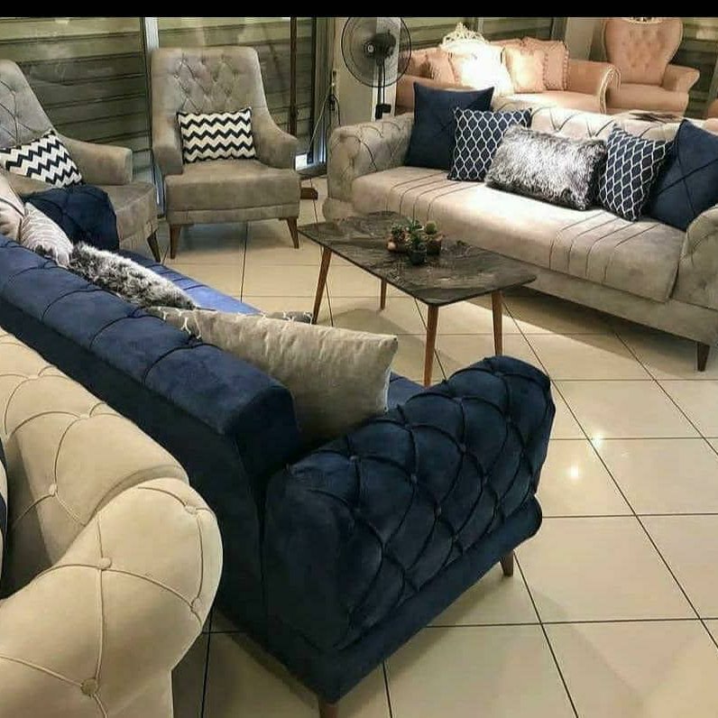 مبل راحتی چستر مکعبی 7 نفره