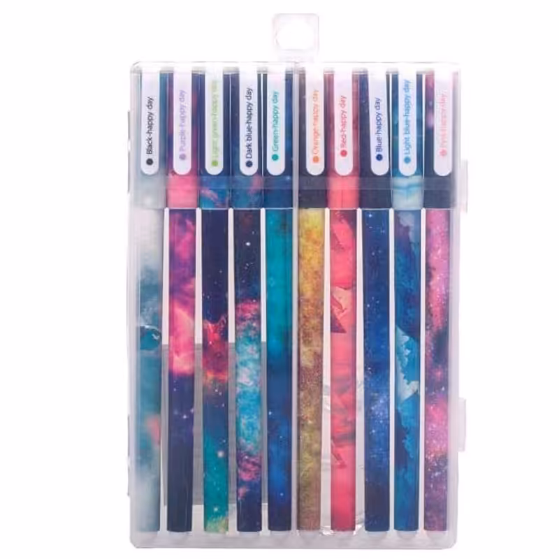 خرید روان نویس هپی دی مدل کهکشانی 10 رنگ