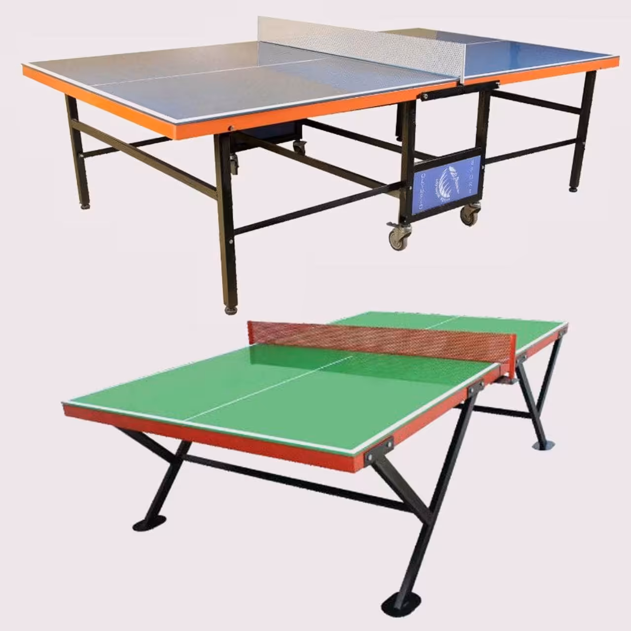 میز پینگ پنگ پارکی شیشه ای