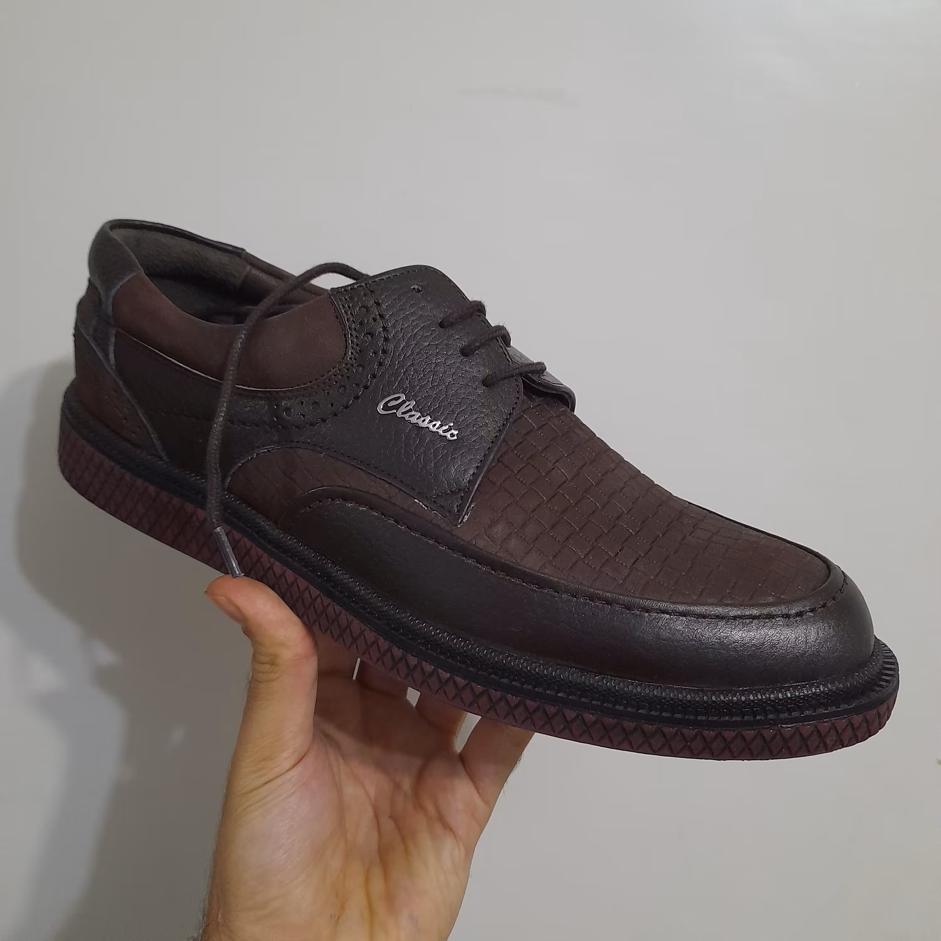 کفش تمام چرم طبیعی تبریز مردانه 