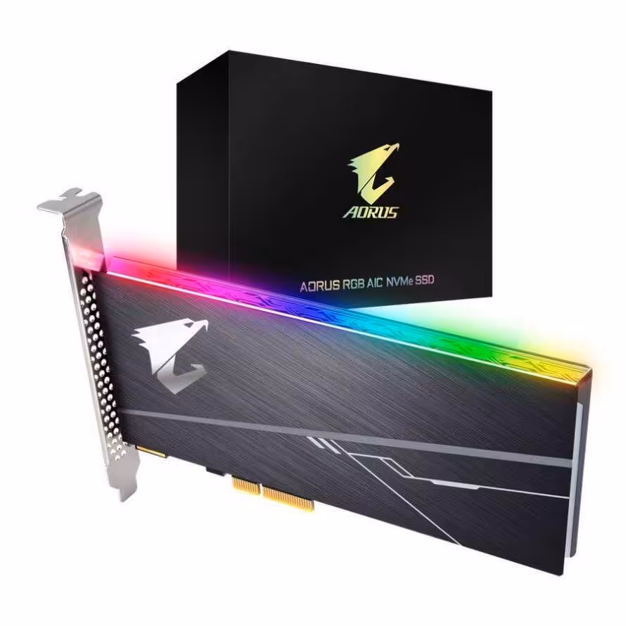 اس اس دی گیگابایت AORUS RGB AIC NVMe SSD 512GB