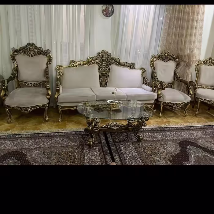 مبل کلاسیک واستیل مدل مصری ارسال با باربری پس کرایه
