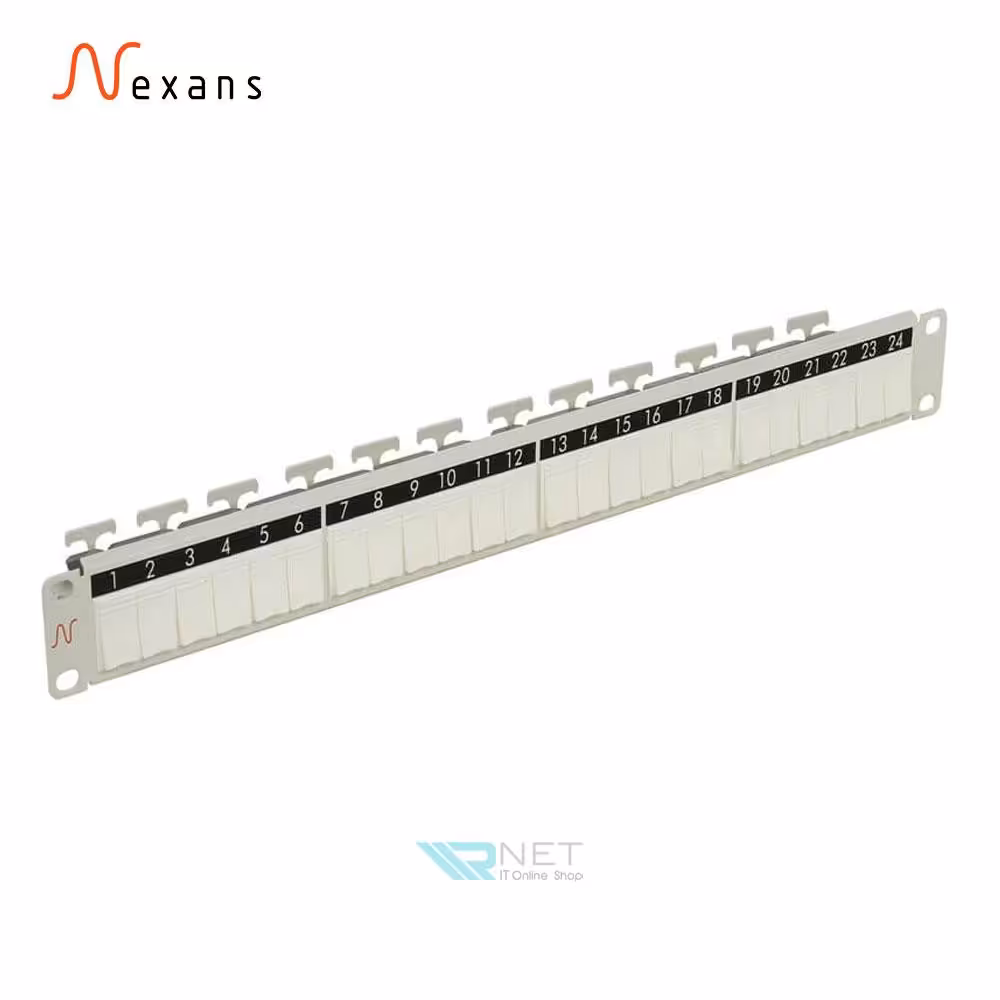 پچ پنل نگزنس رکمونت 24 پورت Nexans N521.661 Unloaded