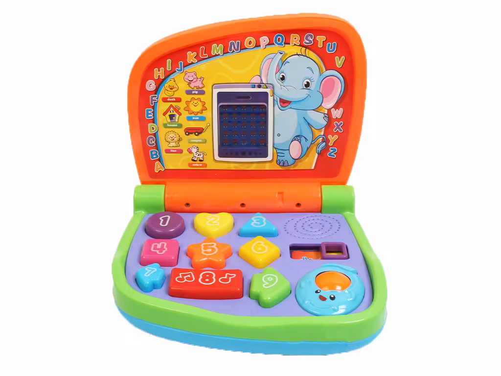 لپ تاپ آموزشی موزیکال و چراغ دار