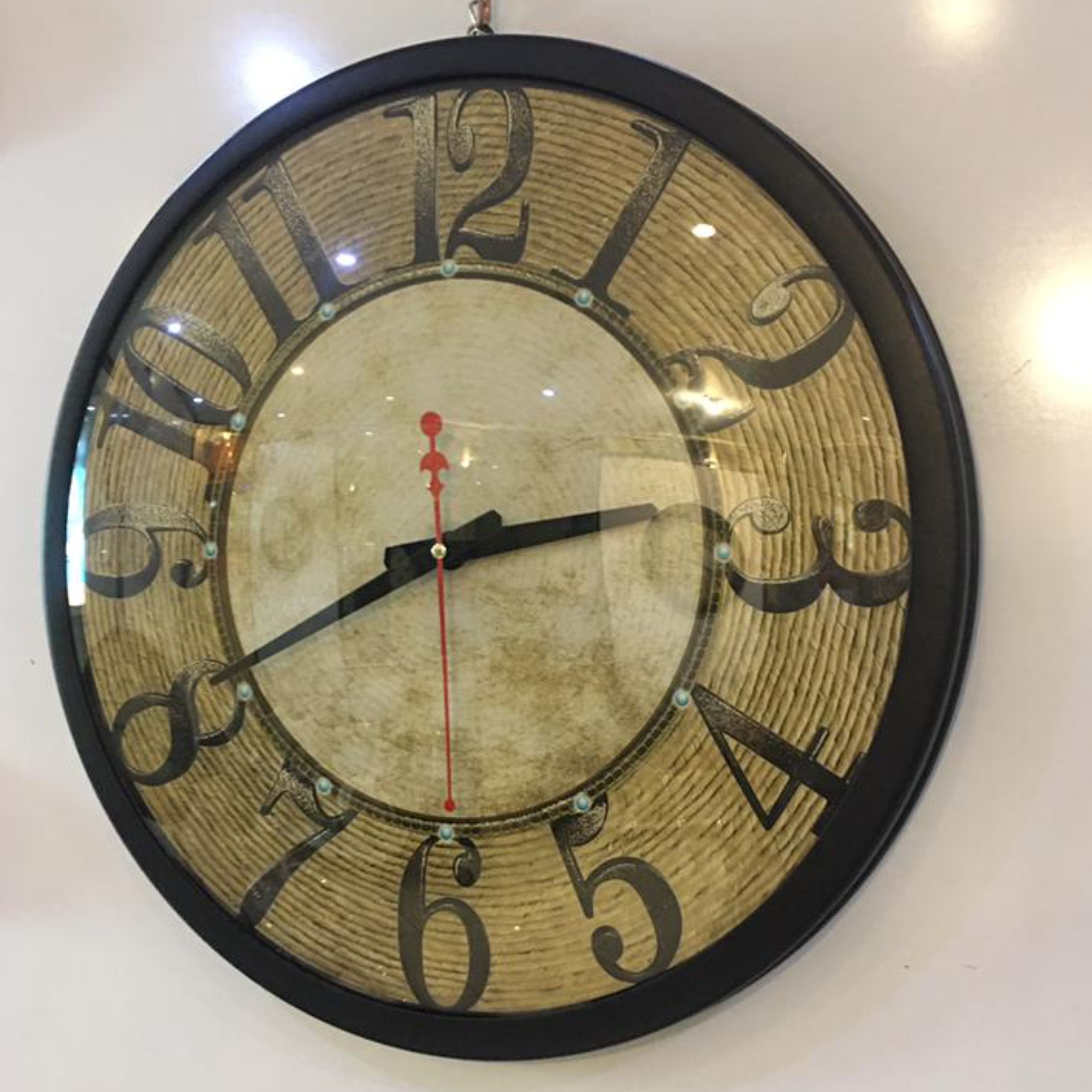 ساعت دیواری 50 سانت شیشه محدب