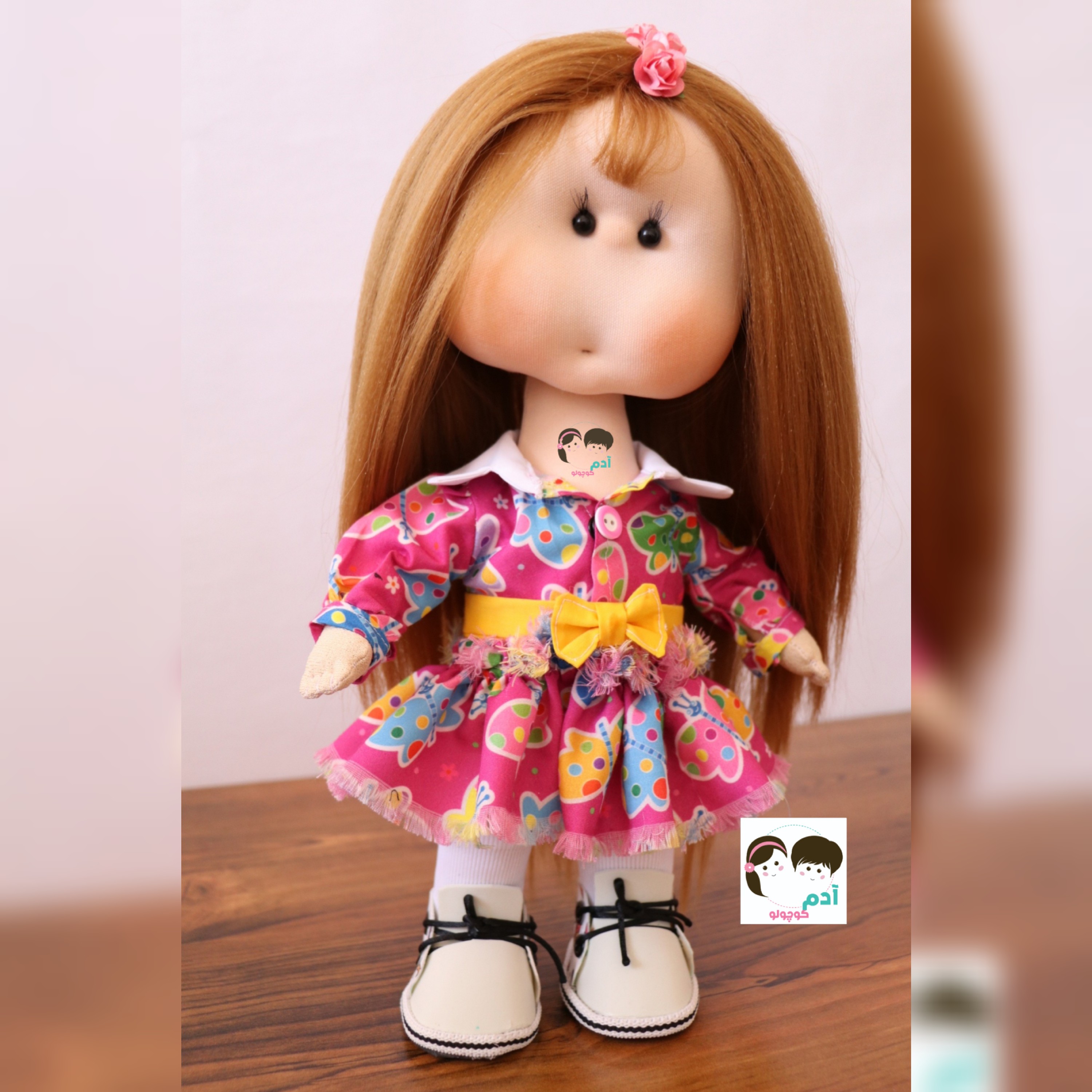 عروسک دست دوز مهربان و شیک آدم کوچولو(عروسک خنگول)