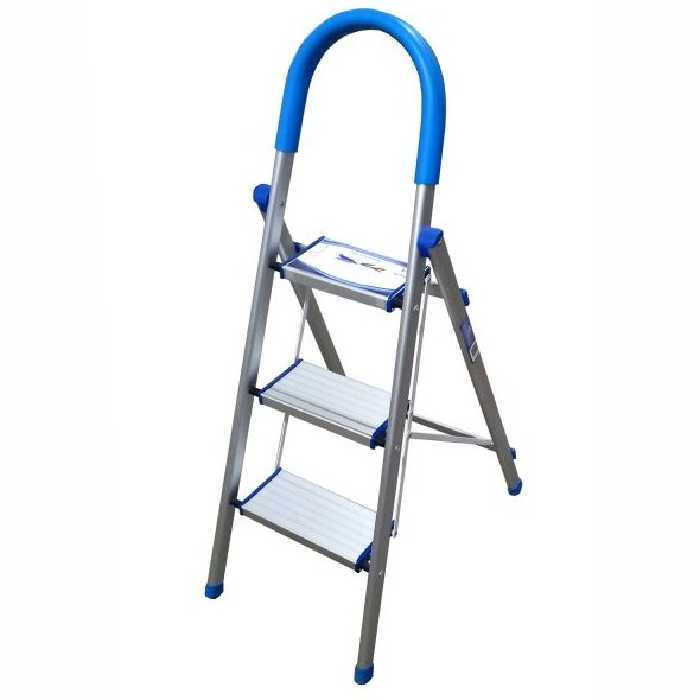 نردبان 3پله آلومینیومی آبی آترون