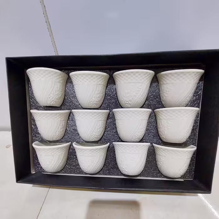 فنجان قهوه خوری سرامیکی 12عددی.وارداتی .