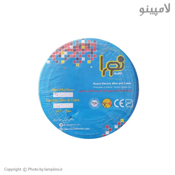 سیم افشان 10×1 نورا کابل پارس حلقه 100 متری