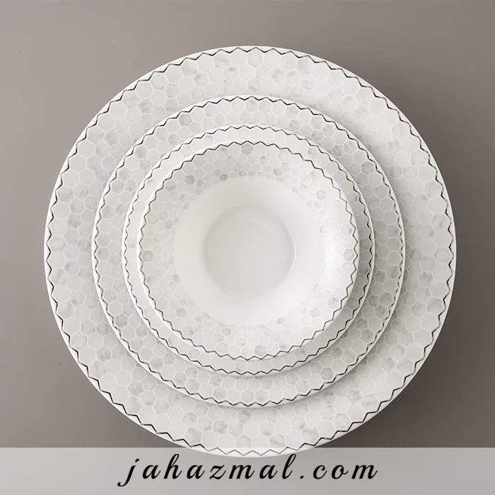 سرویس چینی زرین طرح هانیکام 35 پارچه