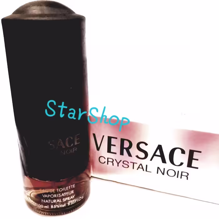 ادکلن ورساچه کریستال نویر حجم 100 میل VERSACE CRYSTAL NOIR