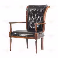 مبل اداری تک نفره خراطی دسته چوبی