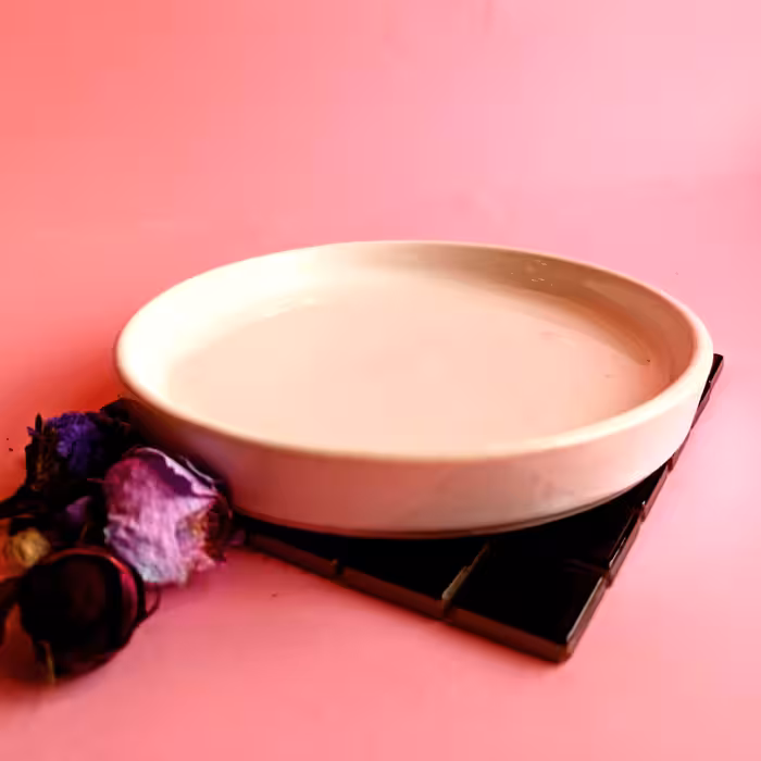 قالب سیلیکونی سینی گرد قطر 17 مناسب تولید انواع ظروف بتنی پودر سنگ رزین و ...