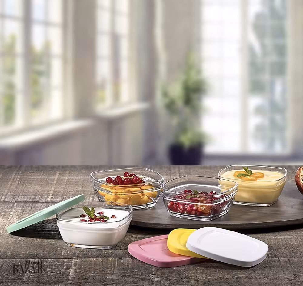 ظرف نگهدارنده 4 عددی پودینگ پاشاباغچه کد 96840