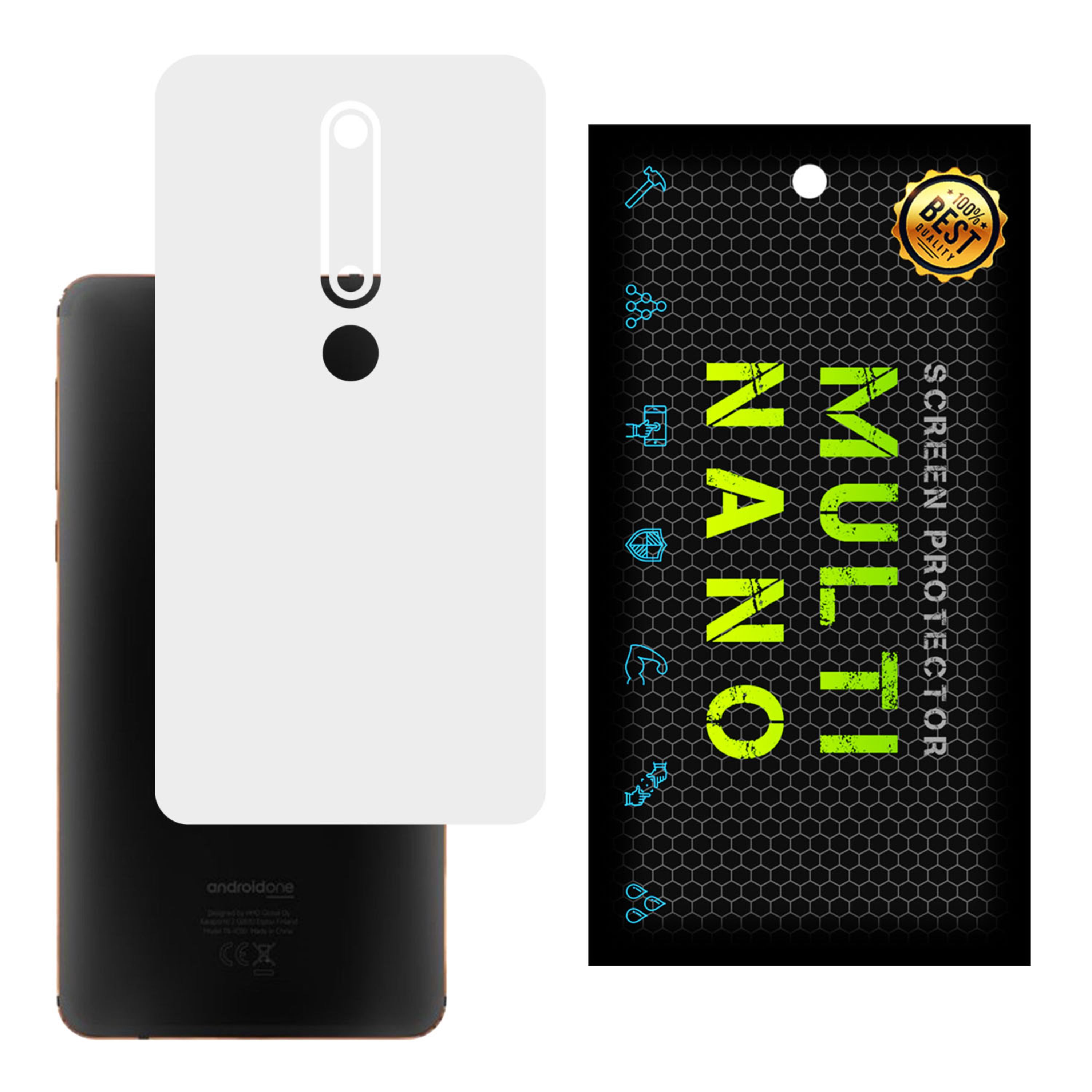 برچسب پوششی MultiNano مدل X-F1M- White برای پشت موبایل نوکیا 6.1