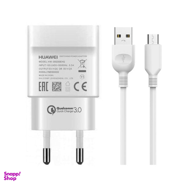 شارژر دیواری مدل HW-059200EHQ به همراه کابل تبدیل USB-C جرلکس غیر اصل