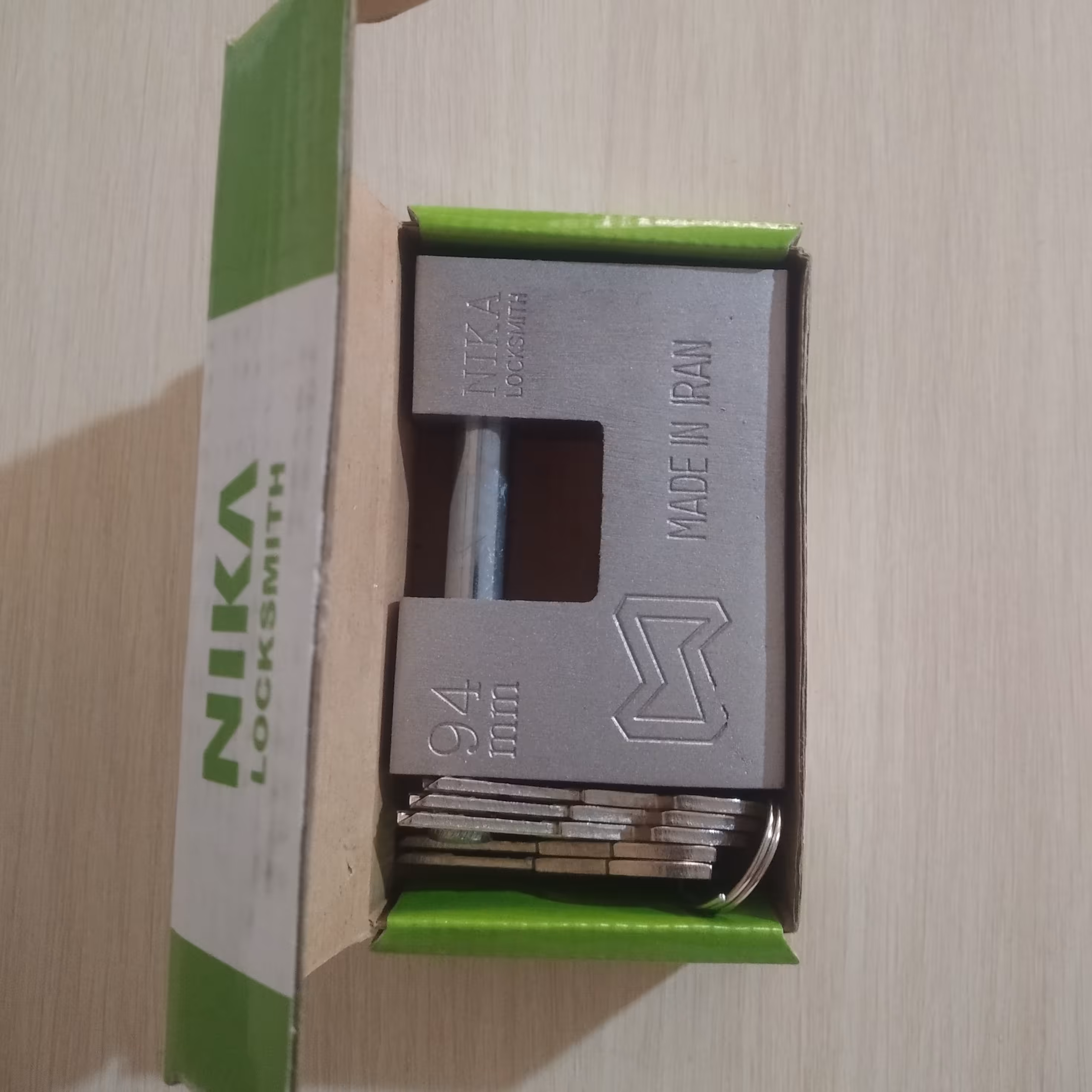 قفل کتابی ویژه نیکا محصول شرکت نیکا