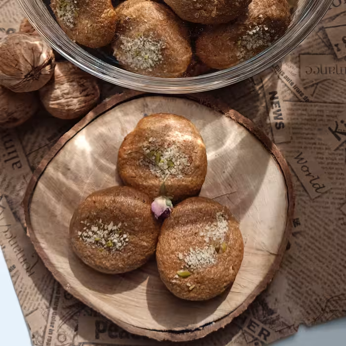 کوکی بادام وگردو دیابتی،بدون شکر و روغن 