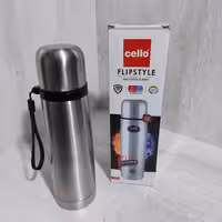 فلاسک نیم لیتری استیل 304 برند cello کیفیت عالی