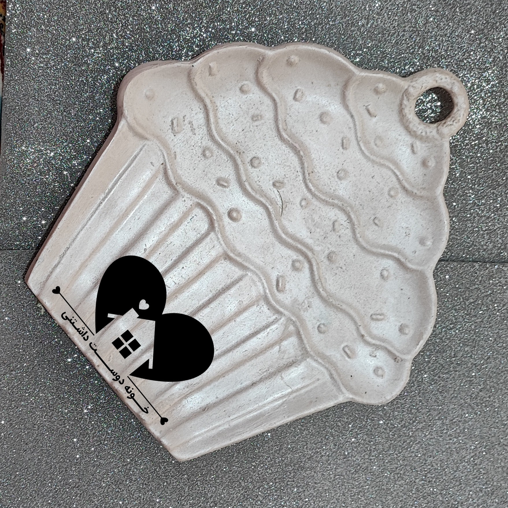 کاپ کیک بشقابی بیس خام