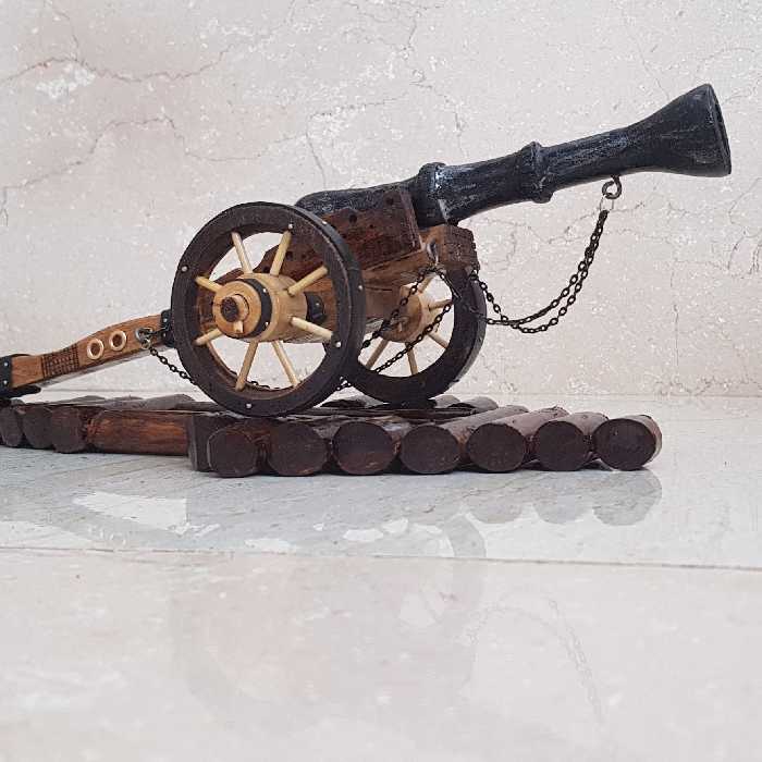 ماکت توپ جنگی چوب  مدل (sesar) (پس کرایه)