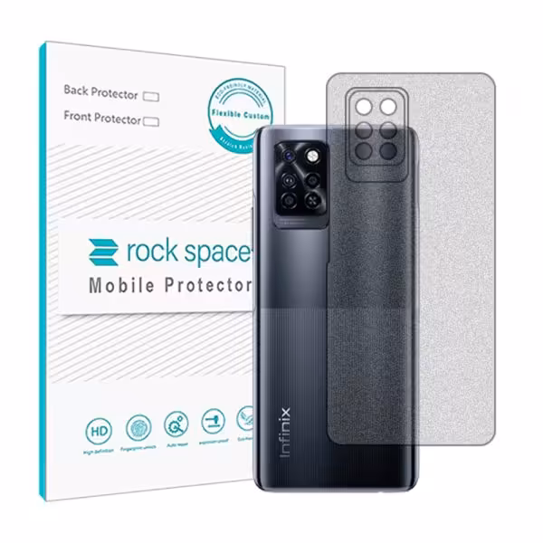 گلس محافظ پشت گوشی اینفینیکس Note 10 Pro مدل نانو هیدروژل مات برند راک اسپیس کد 15147M