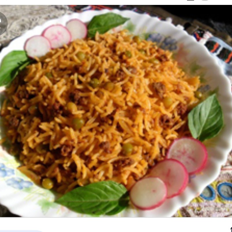 نخودپلوباگوشت چرخ کرده