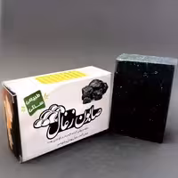 صابون زغال سنتی و طبیعی 85 گرمی ذغال فعال ممتاز  سفید و روشن کننده لایه بردار رفع چربی پوست رفع آکنه و جوش زیرپوستی