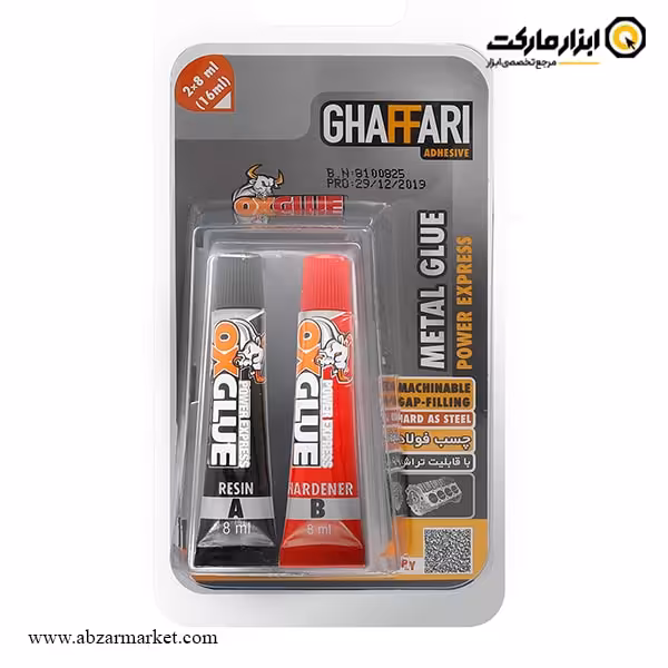 چسب دوقلو فولاد غفاری مدل OX