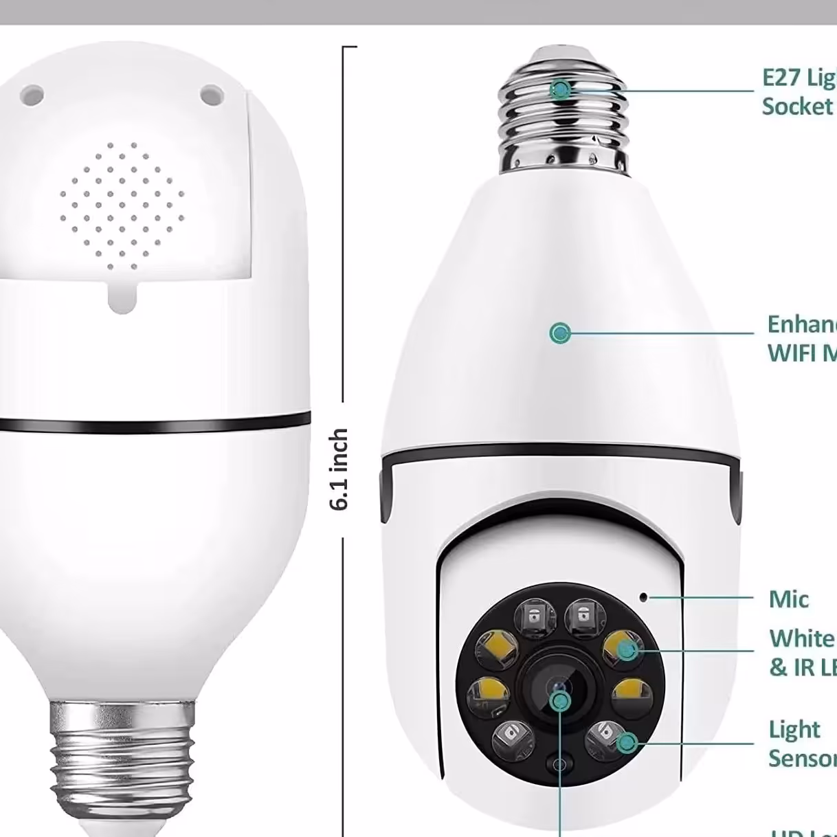 دوربین مداربسته وایرلس مدل اسپیددام لامپی