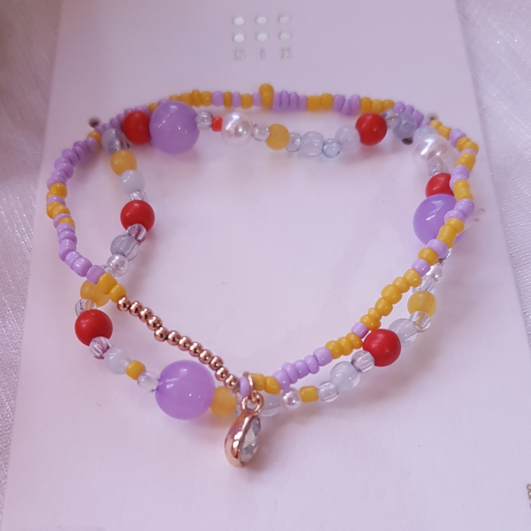 دستبند دو ردیفه تابستونی 