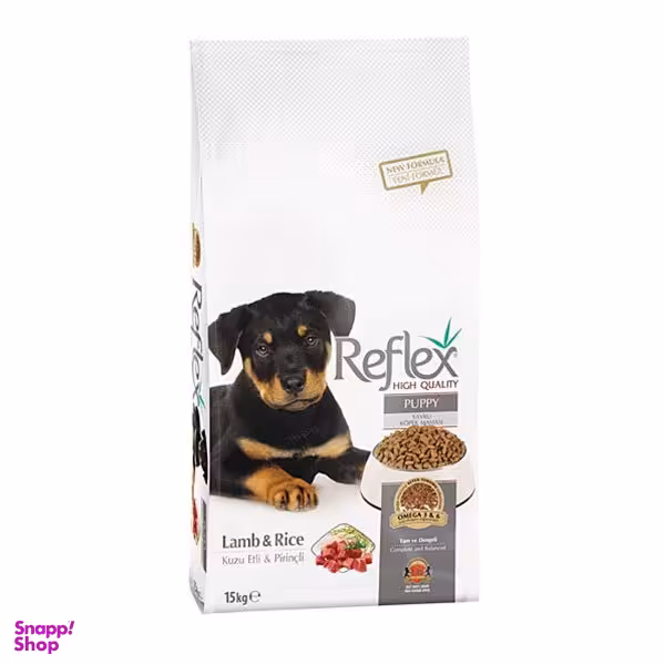 غذای خشک سگ رفلکس مدل Puppy Lamb & Rice وزن 15 کیلوگرم