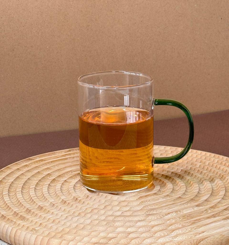 لیوان پیرکس دسته رنگی