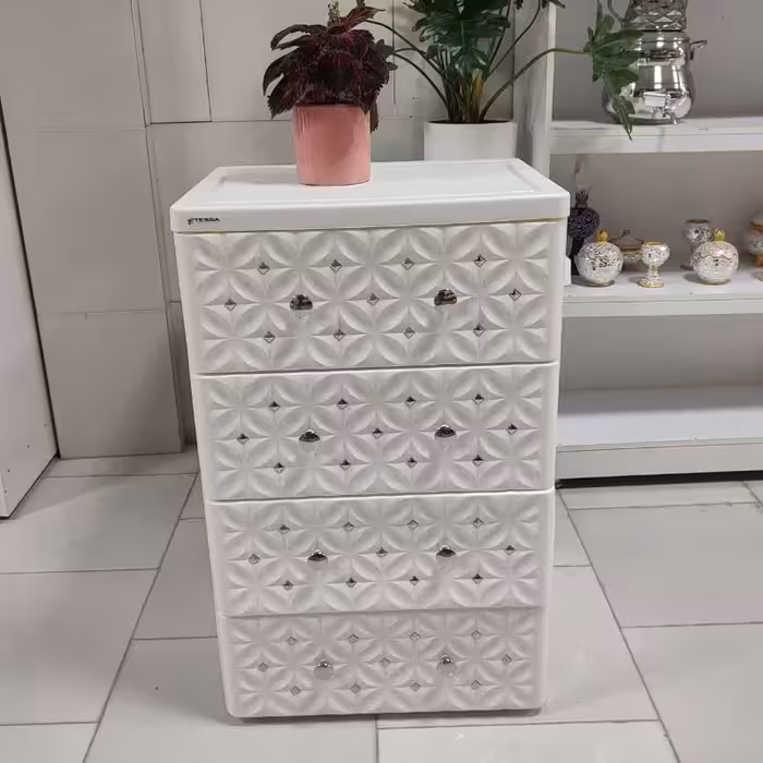 فایل کشویی تسا 4طبقه بزرگ نگین دار نظم دهنده دراور باطراحی زیبا و باکیفیت 