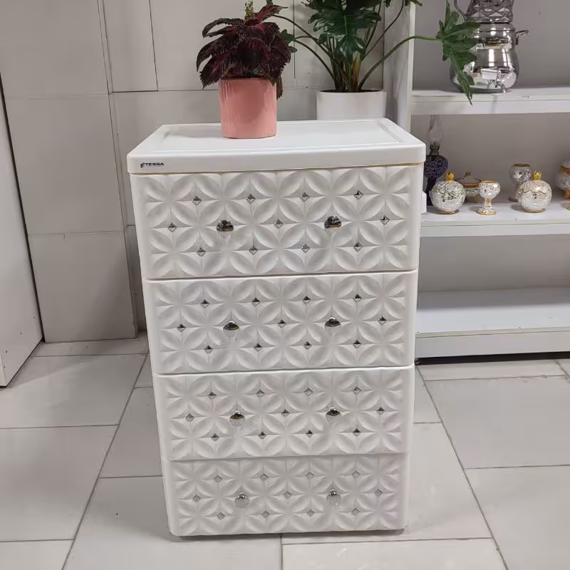 فایل کشویی تسا 4طبقه بزرگ نگین دار نظم دهنده دراور باطراحی زیبا و باکیفیت 