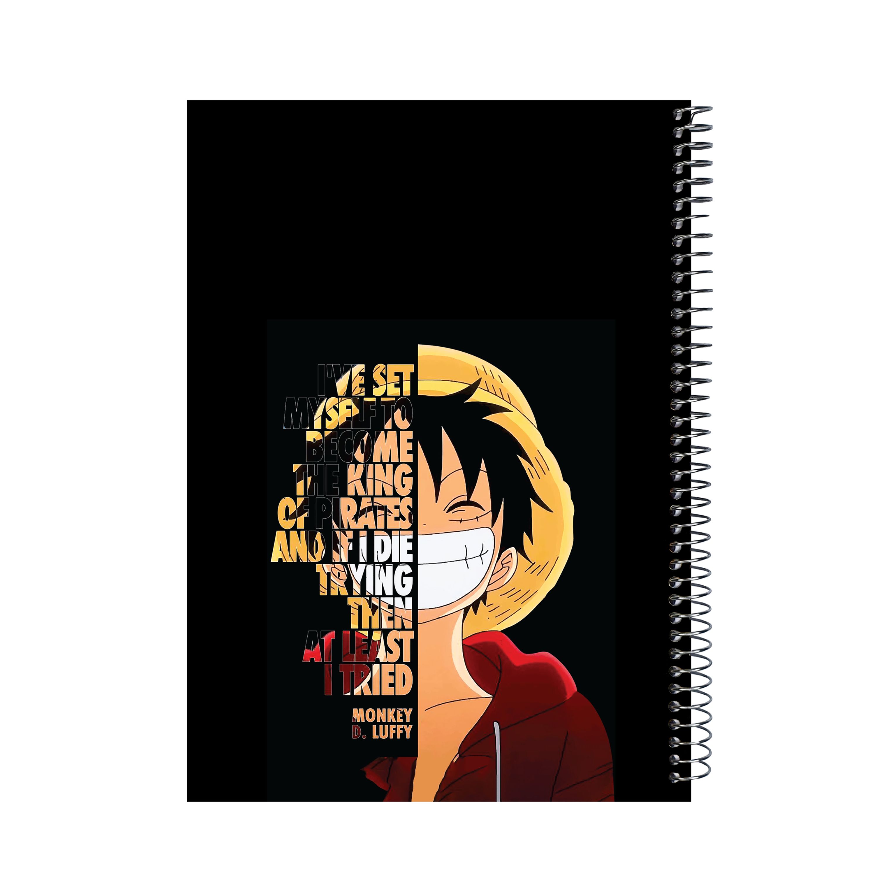 دفتر مشق 60 برگ پدیده نقش طرح لوفی انیمه وان پیس One Piece