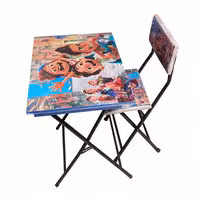 میز تحریر بدون باکس تاشو - به همراه صندلی - طرح لوکا (پس کرایه)