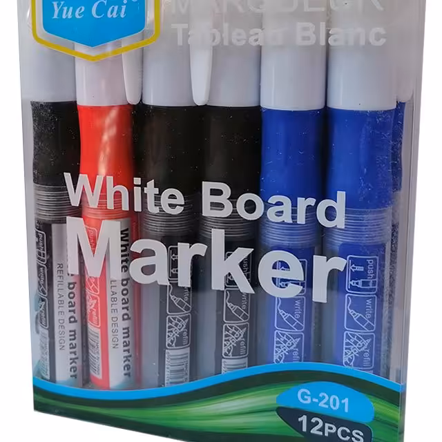 ماژیک وایت برد یدک خور  آبی و مشکی